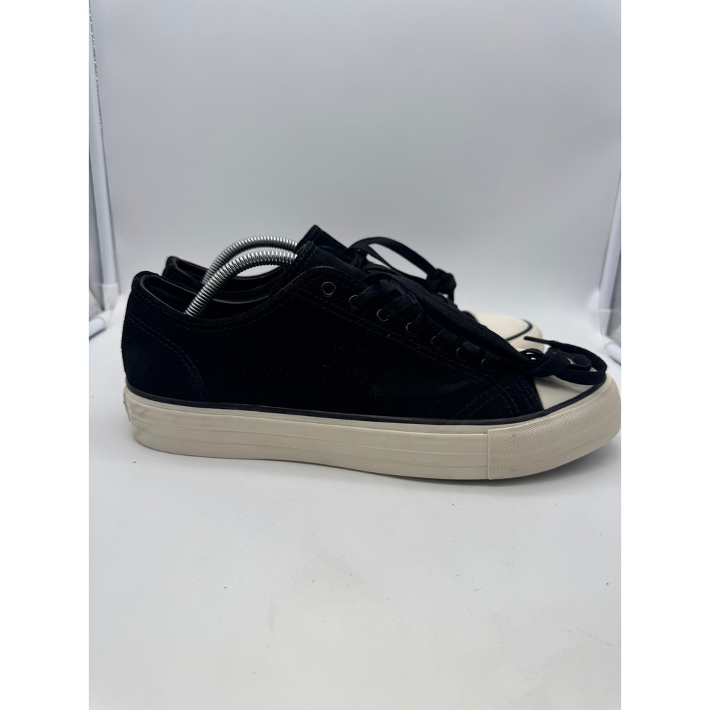 Thursday Boot CO Men's Sz 10.5 Retro Low Top Black Velour Suede Lace Up Sneakers